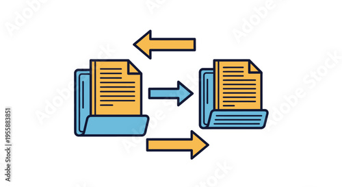 File transfer between two computers.