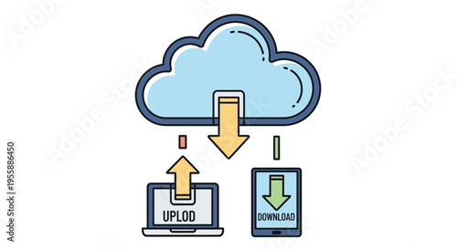Cloud data transfer to devices.