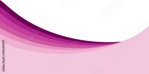 Purple abstract wave background with smooth curves and gradient layers. Modern Trendy design in vector Illustration