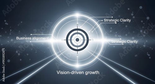 A glowing blue target with a bright light effect