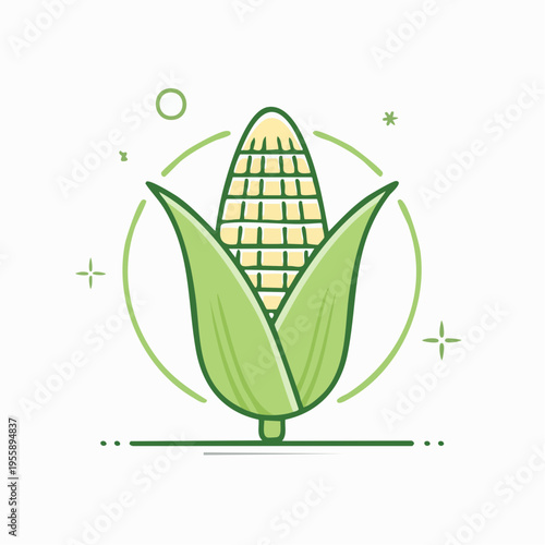 Mais Icon minimalistisch Outline