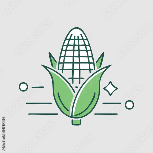 Mais Icon minimalistisch Outline