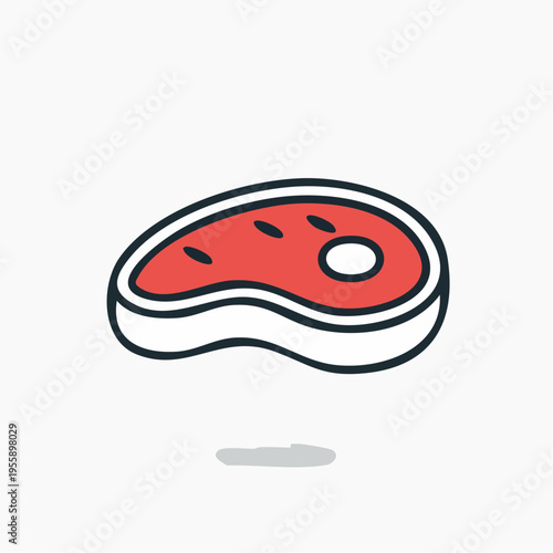 Steak Icon minimalistisch