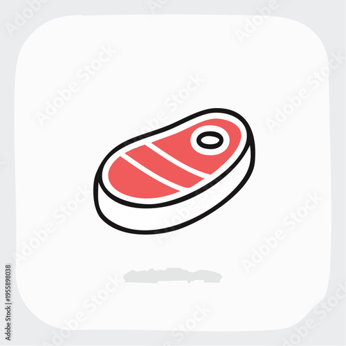 Steak Icon minimalistisch