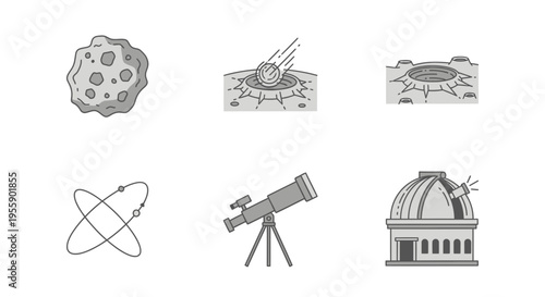 Astronomy Observatory Dome Planet Earth.