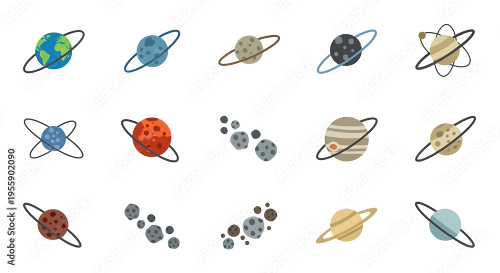 Obraz premium Planets in our solar system.