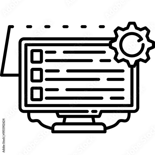 System Reboot Outline Icon