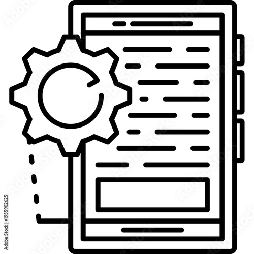 Device Settings Outline Icon