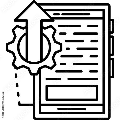 Upgrade System Outline Icon