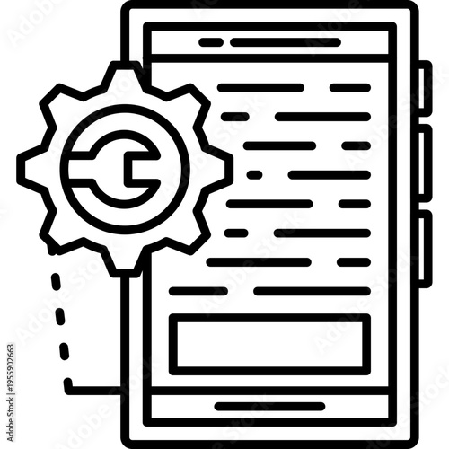 Device Repair Outline Icon