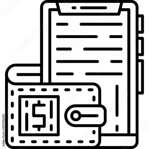 Online Wallet Outline Icon