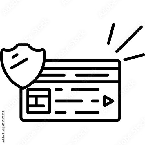 Secure Payment Outline Icon