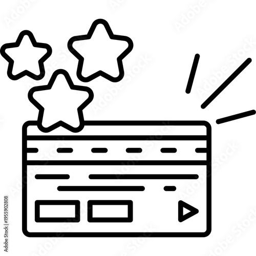 Loyalty Card Outline Icon