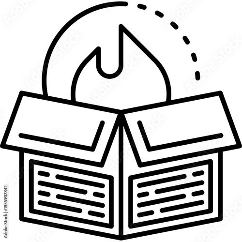 Trending Product Outline Icon