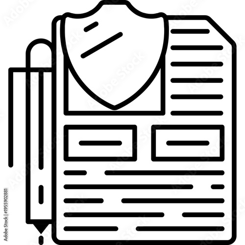 Privacy Policy Outline Icon