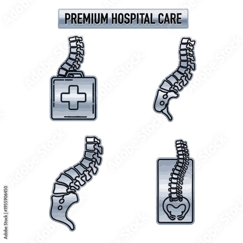 Premium Hospital Care with Spinal Column and Medical Kit.