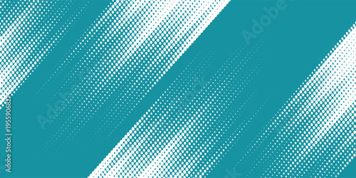 Halftone dots white and teal color pattern gradient grunge texture background. Dot pop art comic sport style vector illustration. modern background