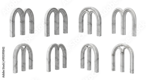 stone archway designs collection of architectural elements in various styles isolated on white background visual projects