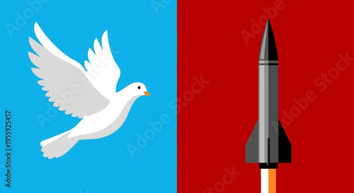 Dove and Rocket Side by Side.