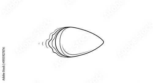 Abstract Motion Blur Effect: Dynamic Swirl and Streak on White Background