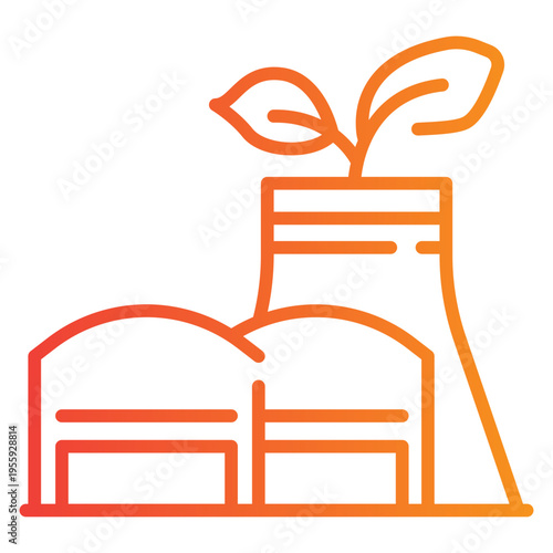 Bio Gas Gradient Icon