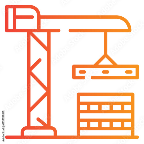 Construction Gradient Icon