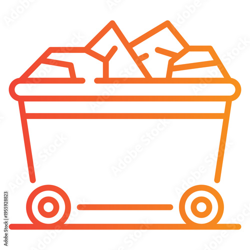 Coal Mine Gradient Icon