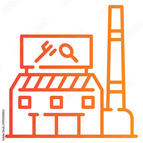 Food Factory Gradient Icon