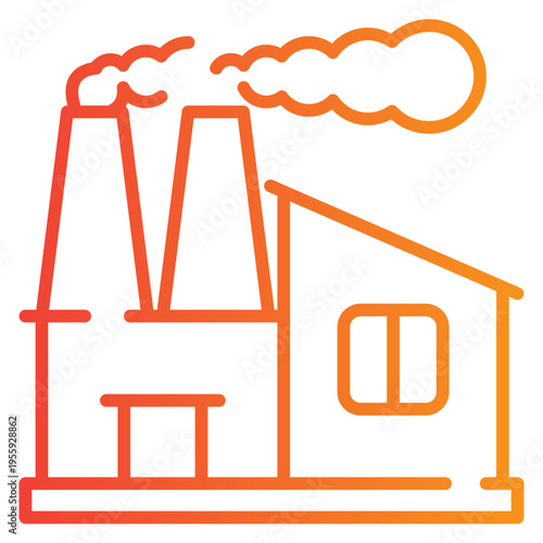 Industrial Park Gradient Icon