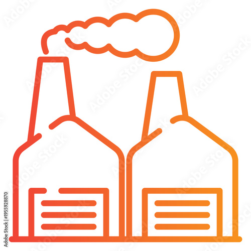 Industrial Park Gradient Icon