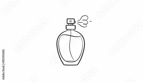 Perfume Bottle Spraying Fragrance Mist