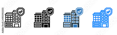 Insurance Company icon multiple style 