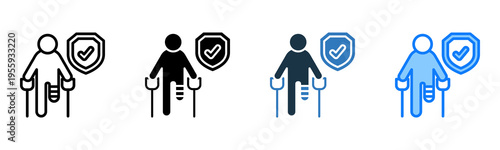 Disability Insurance icon multiple style 