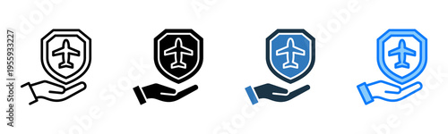 Travel Insurance icon multiple style 