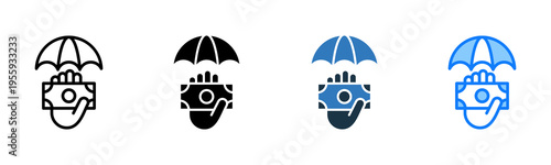 Insurance Payout icon multiple style 