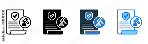 Insurance Regulations icon multiple style 