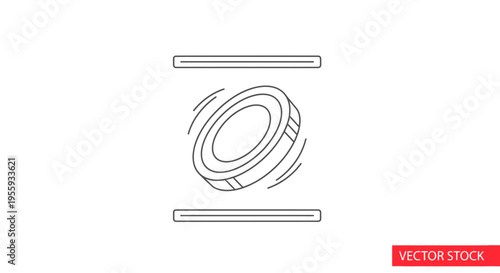 Coin Flip Decision, Gambling Chance, Luck Symbol, Random Choice, Casino Game