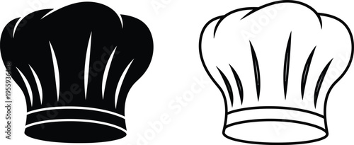 Chef Hat Icon Vector Set Vector