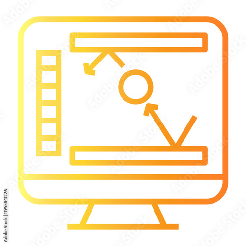 motion Line Gradient Icon