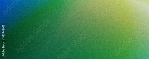 Panoramic collage of minimalist grainy. Smooth blend of blue, green and yellow tones with gentle noise, offering a fresh, optimistic background ideal for eco brands, education visuals, or web headers