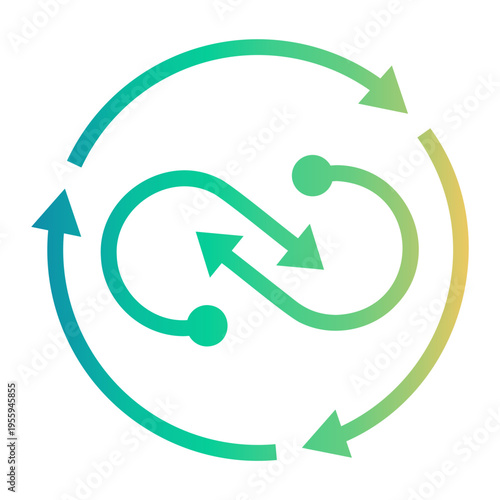 synergy Line Gradient Icon