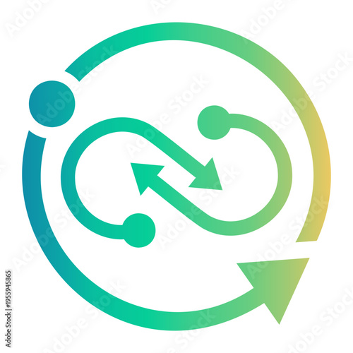 synergy Line Gradient Icon