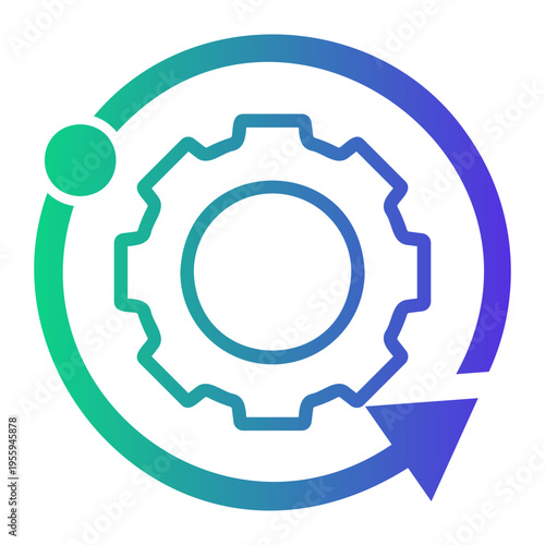 synergy Line Gradient Icon