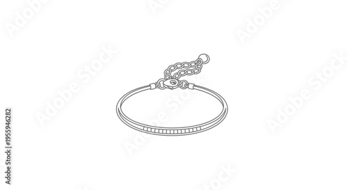 Elegant Silver Bracelet with Chain Detail - Minimalist Jewelry Design