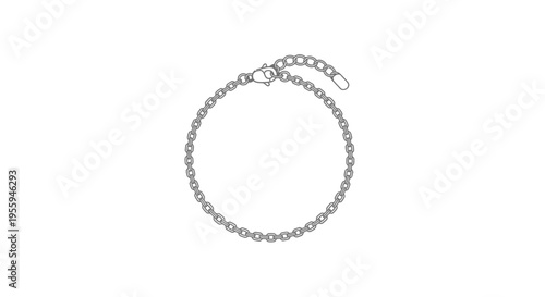 Elegant Silver Chain Bracelet with Clasp - Minimalist Jewelry Design