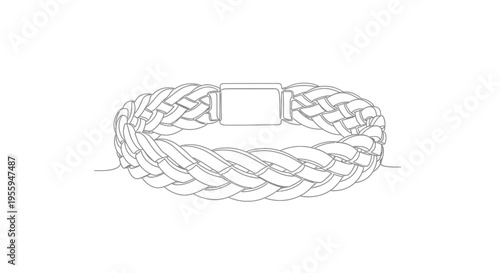 Braided Leather Bracelet with Magnetic Clasp - Minimalist Accessory Design