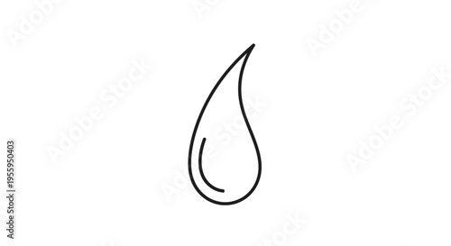 Water Drop Icon Vector Illustration