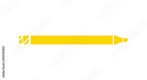 Yellow highlighter marker pen tool.