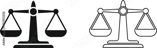 Scales of justice balance Vector