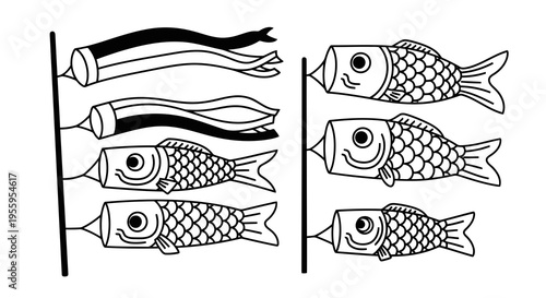 Ancient hieroglyphic depiction of fish and other aquatic elements in a stylized format.